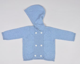 Babies Organic  Cotton cashmere knit cardigan /jacket