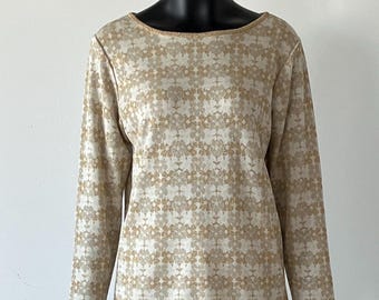 VINTAGE 1970s LUREX SET - Top and Skirt