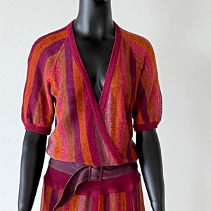 Beautiful Vintage MISSONI 1980s striped Dress