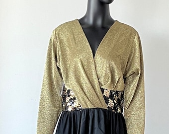 VINTAGE 1980s LUREX  DRESS