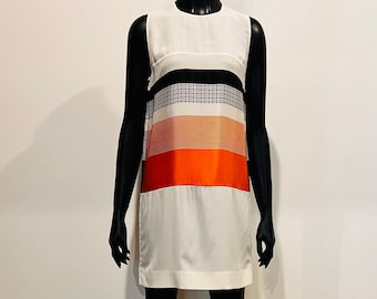 2000’s Celine silk mini dress with stripe print