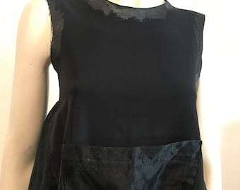 Vintage 1991 Comme Des Garçon Organza Trapeze Dress - Size Small