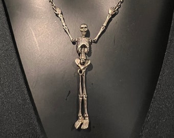 Vintage Vivienne Westwood Skeleton necklace in silver