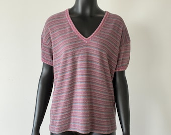 Vintage Missoni terry cloth/towelling striped top