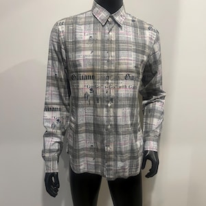 John Galliano Newspaper Shirt - Etsy