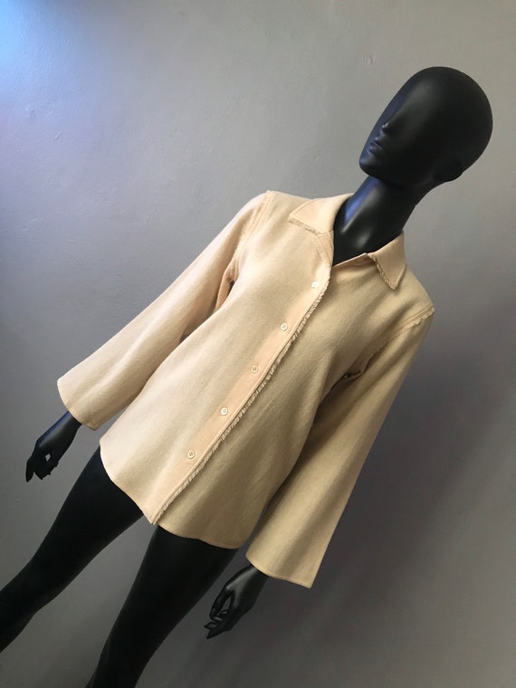 1970’s Complice by Gianni Versace wool blouse - image 1