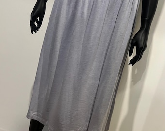 1970s Vintage Missoni pale blue wool knit skirt