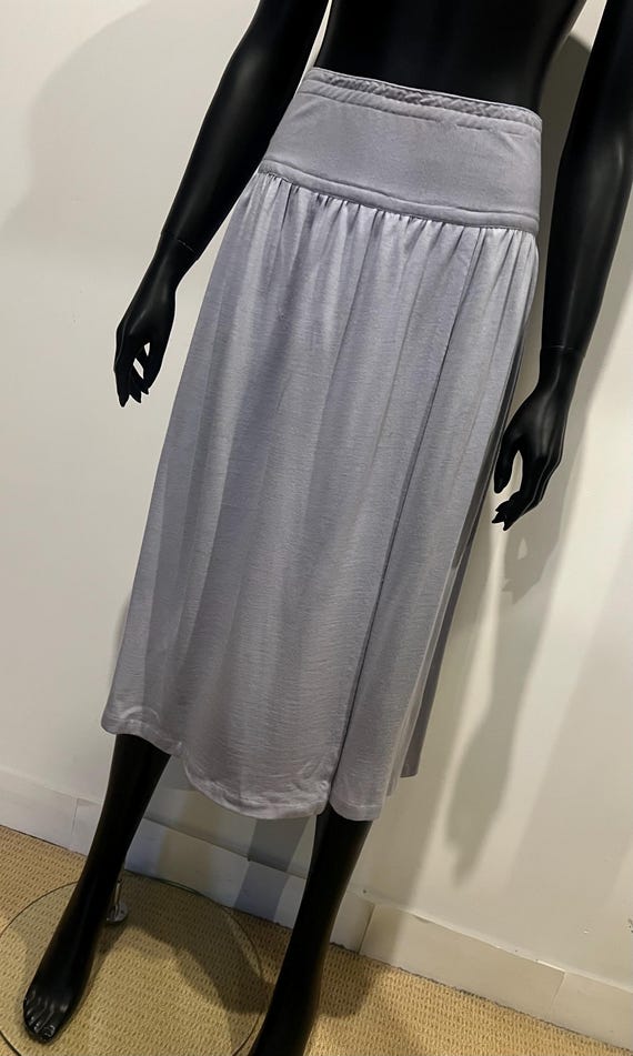 Missoni, 1970s Vintage Missoni pale blue wool knit skirt