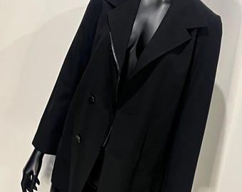 Vintage 1990’s Y’s by Yohji Yamamoto zip up and button up cropped jacket