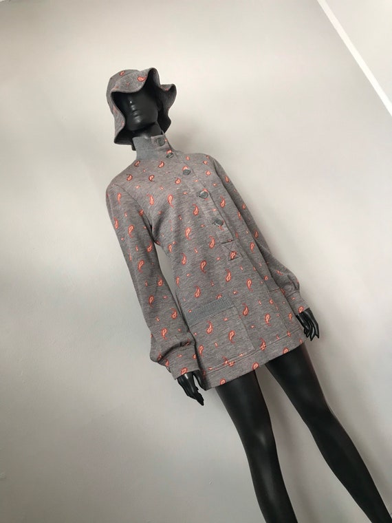 Vintage KRIZIAMAGLIA patterned knit skirt set