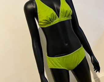 Vintage Baltrik bikini in lime green