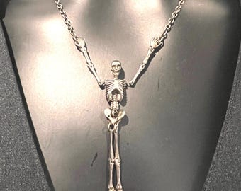 Vintage Vivienne Westwood Skeleton necklace in silver