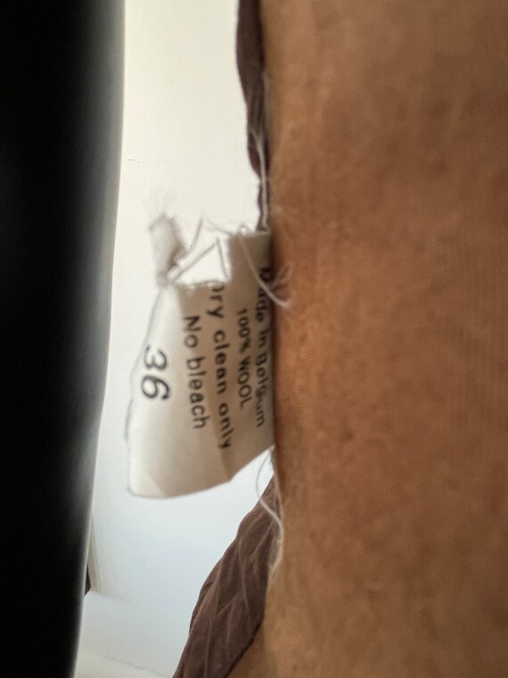 A F Vandevorst mocha brown saddle waistcoat with … - image 10