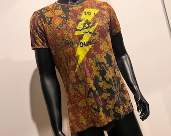 Vintage VIVIENNE WESTWOOD ‘MAN’ patterned tee shirt/loose style top in loose fit