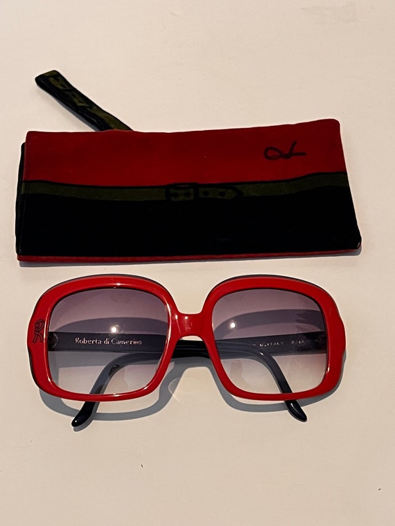 Rare 1970’s Roberta Di Camerino sunglasses in red… - image 7