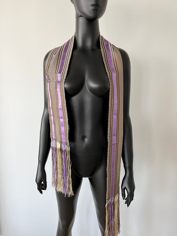 Amazing Tom Ford for Gucci Striped Tassel Scarf Gender Neutral Etsy Australia
