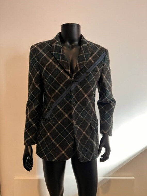Archive Comme Des Garcons Homme Plus Ever Green Checked Jacket - Etsy