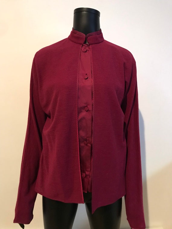 Vintage Callaghan by Gianni Versace wool blouse - image 1