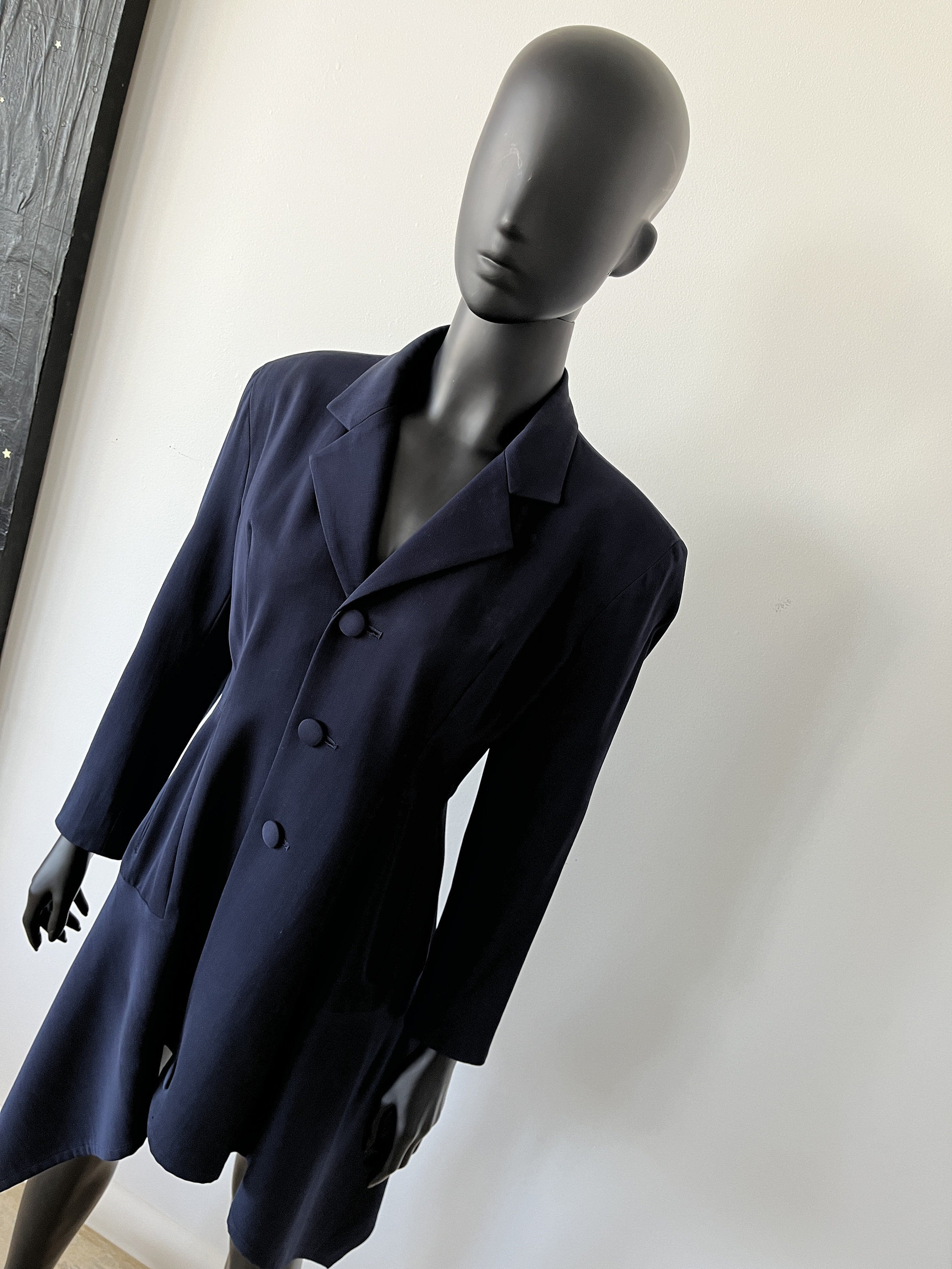 Vintage 1990's Yohji Yamamoto Long Line Structured Tailored