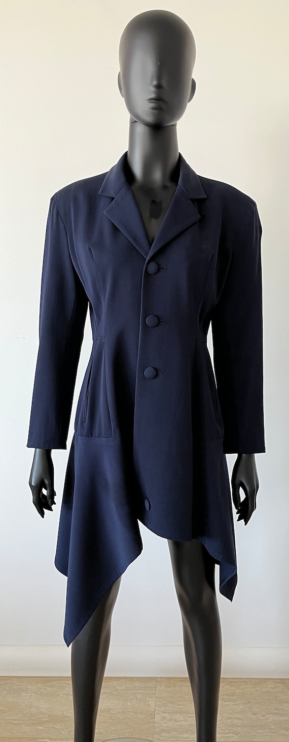 Vintage 1990's Yohji Yamamoto Long Line Structured Tailored Jacket