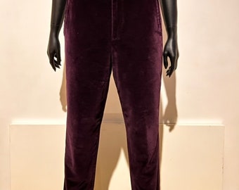 Jean Paul GAULTIER Classique vintage 1990’s purple velvet trousers