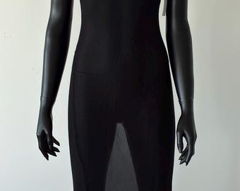 Y2K Sheer Deconstructed Chiffon dress
