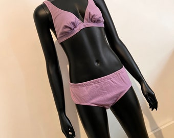 Vintage 1970’s Baltrik cotton bikini in pink