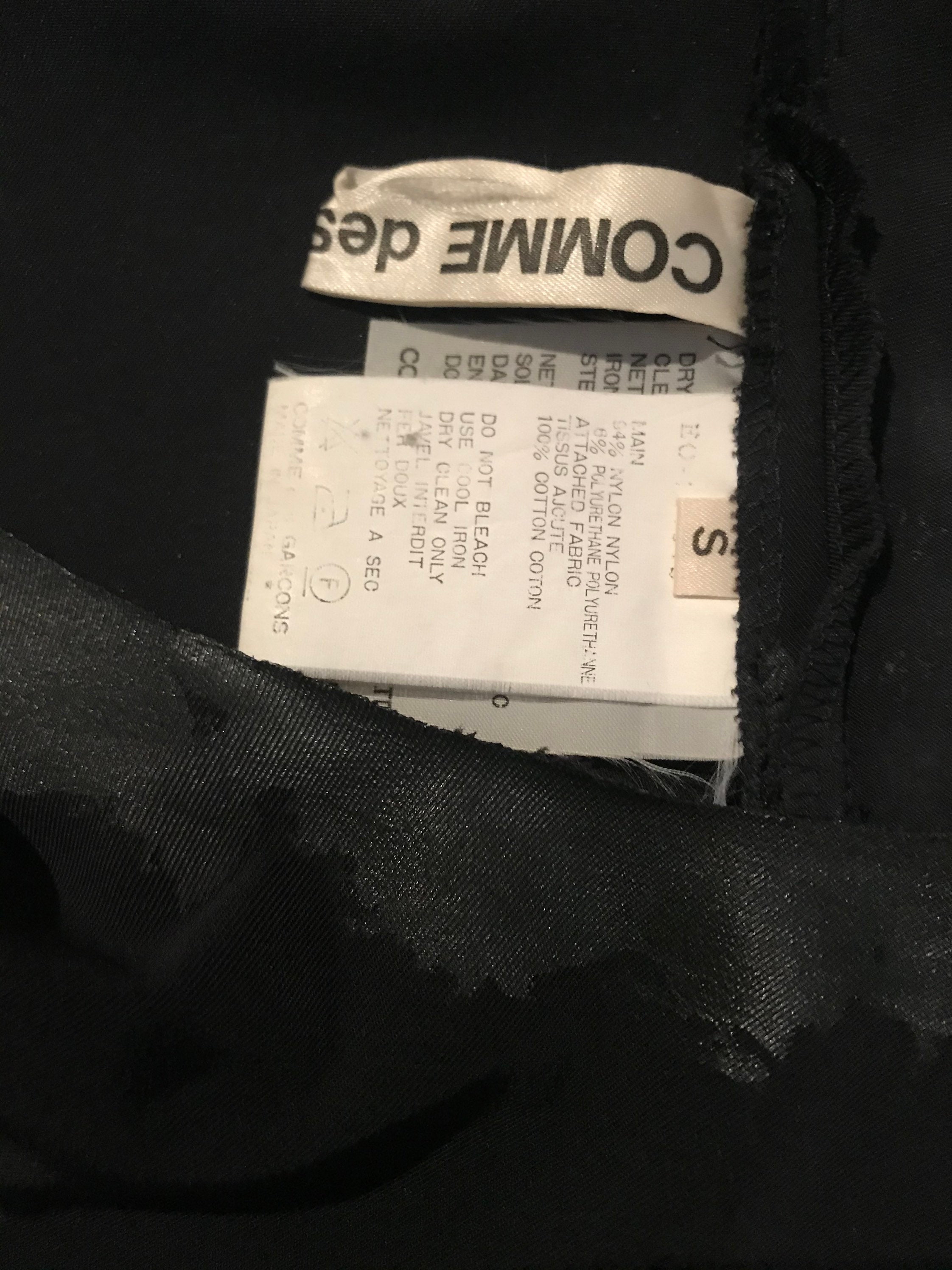 Vintage 1991 Comme Des Garçon Organza and Faille Trapeze