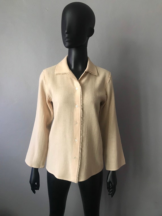 1970’s Complice by Gianni Versace wool blouse - image 3