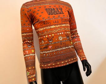 1990’s Wild & Lethal Trash ‘Kiss the Future’ long sleeve top
