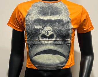 ICONIC Wild & Lethal Trash by Walter Van Beirendonck Gorilla short sleeve, cropped tee