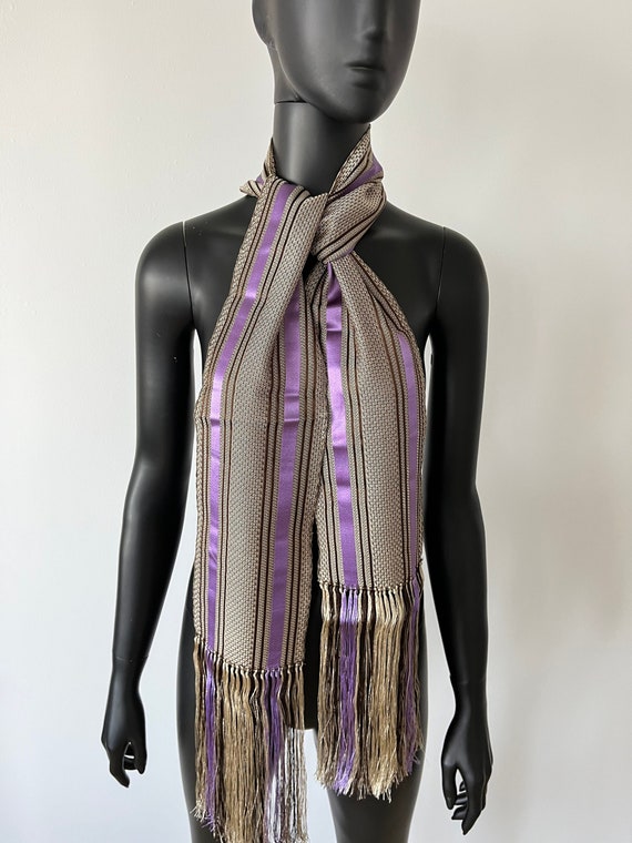 Amazing Tom Ford for Gucci Striped Tassel Scarf - 