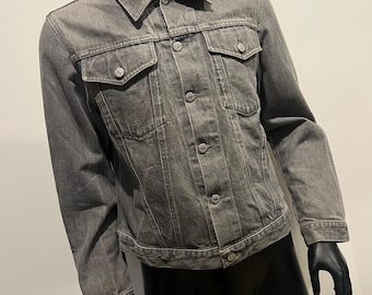 Y2K Helmut Lang NY grey mens denim jacket