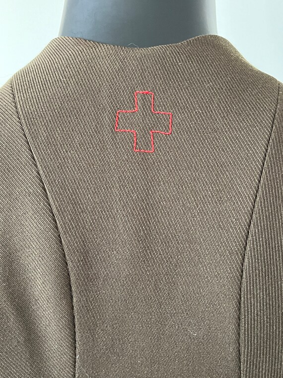 A F Vandevorst mocha brown saddle waistcoat with … - image 8