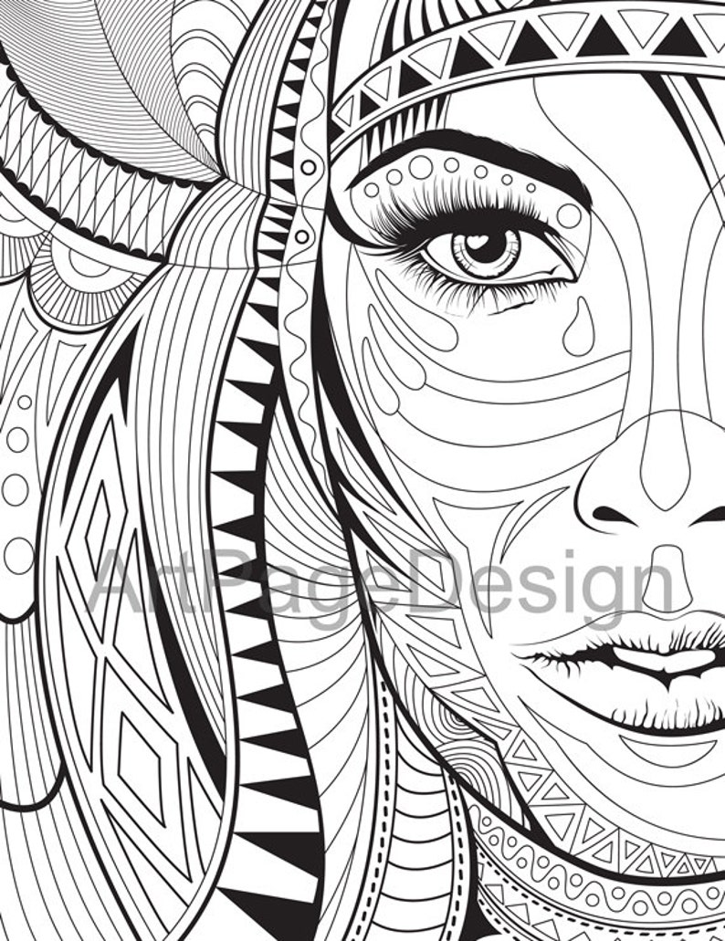 Download Coloring pages. Сoloring books for adults. Abstraction. PDF | Etsy