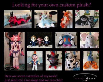 INFORMATION for ANY custom Plushie - Please do NOT purchase this listing - it is for information only!