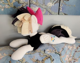 READY TO SHIP!  30" Handmade Plush Laying Pony!!