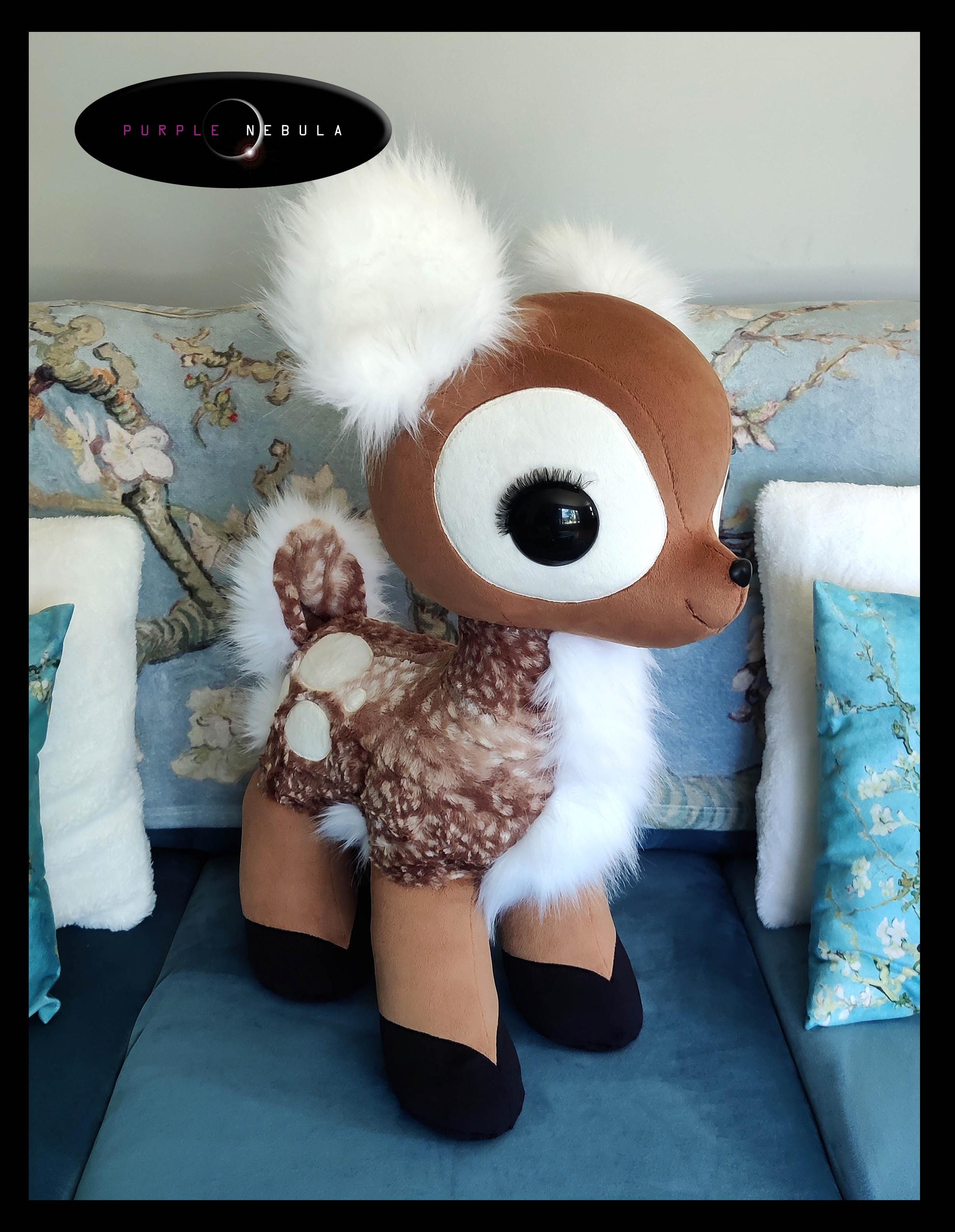 Ready to Ship! Life Sized Lulu Plush Fawn Deer 2 Foot Tall