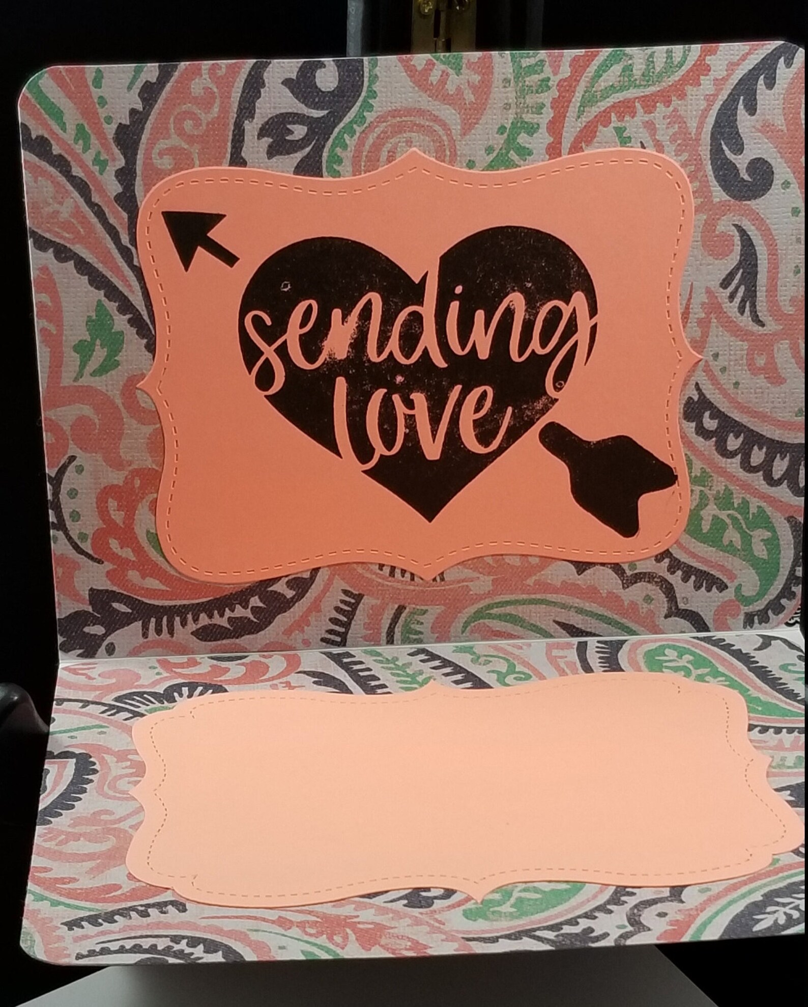 Get Well Soon Black and White Paisley Greeting Card | Etsy