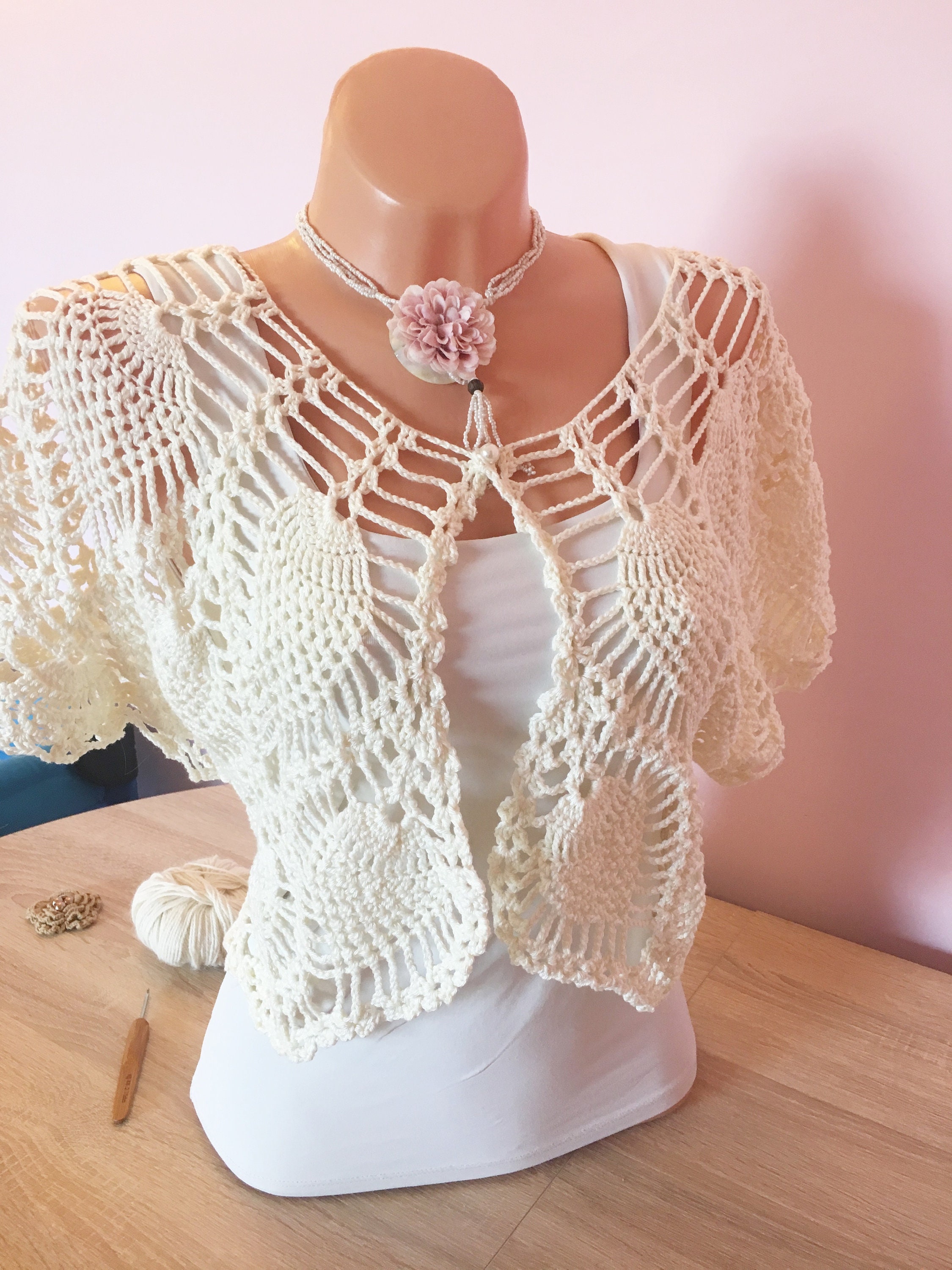 bolero jacket crochet