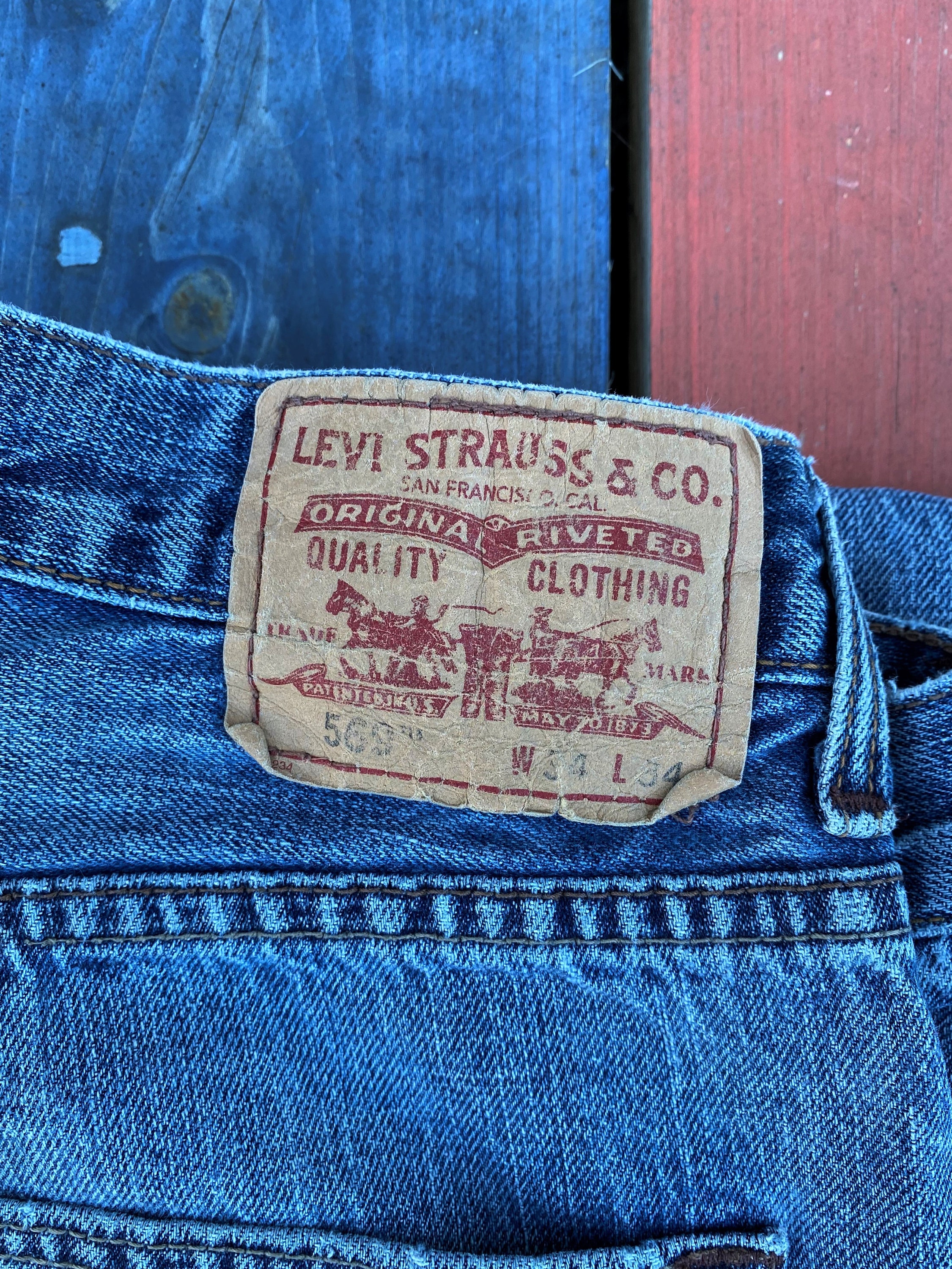 LEVIS® MENS 569™ JEANS Size 34/34 Denim Unisex Jeans 100% - Etsy Israel