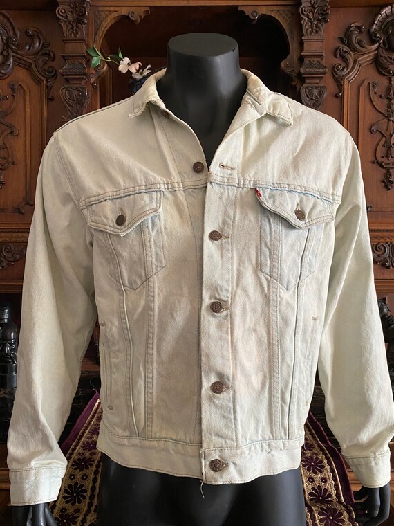 Denim Jacket LEVI'S Acid Wash, Vintage Light Wash… - image 2