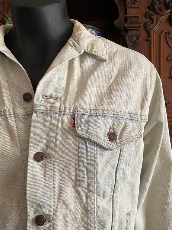 Denim Jacket LEVI'S Acid Wash, Vintage Light Wash… - image 3