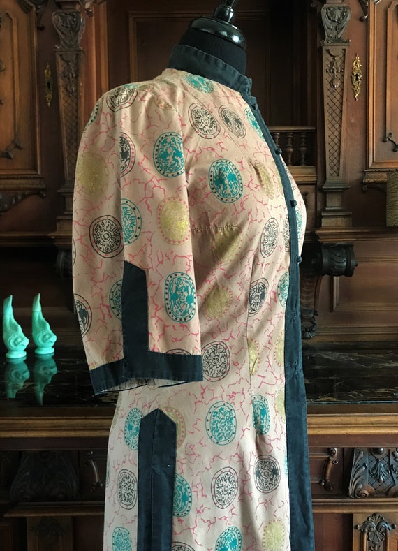 SUN FASHIONS of Hawaii Vintage Cheongsam Dress, 1… - image 4