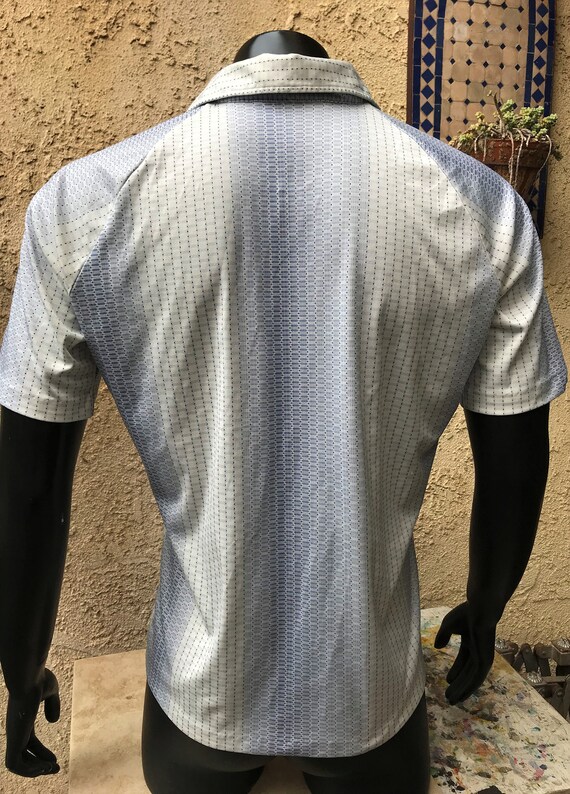 100 % Polyester chemise, chemise Polo de de Polo Mervyn Vintage, bleu et blanc chemise grande taille versez Les Hommes hommes de Mervyn, made in USA 4a605e 100 % Polyester chemise, chemise Polo de de Polo Mervyn Vintage, bleu et blanc chemise grande taille versez Les Hommes hommes de Mervyn, made in USA 4a605e