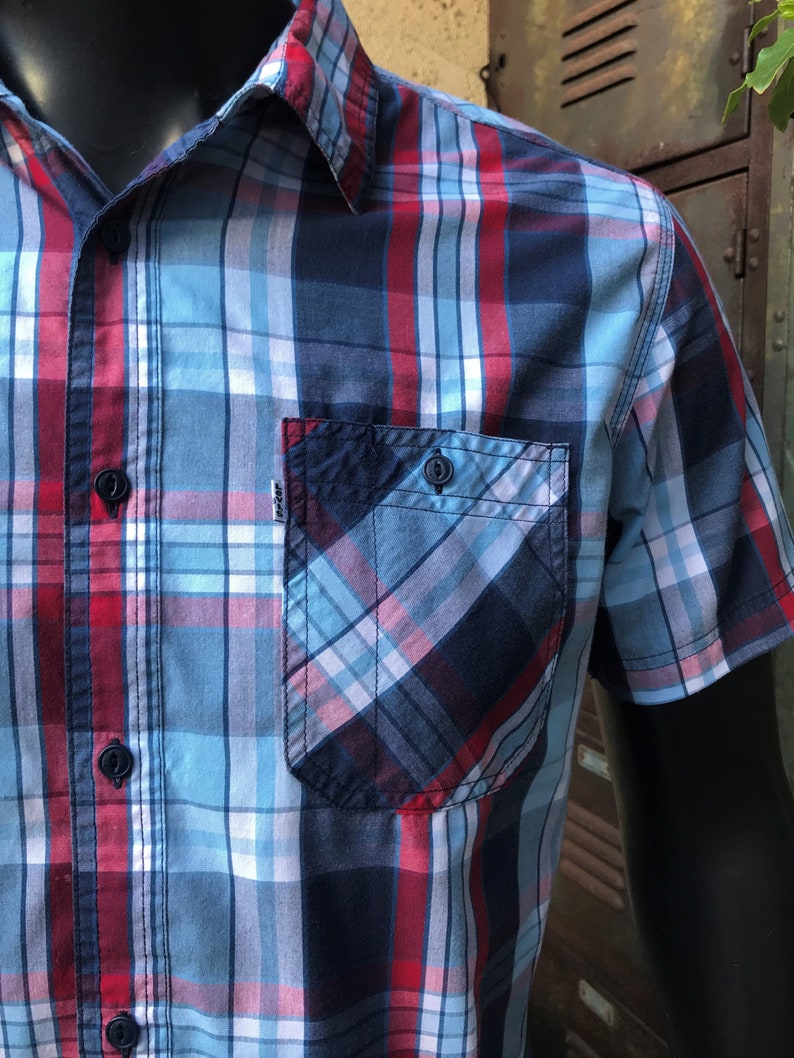 Levi Strauss & Co Classic Fit Mens Plaid Shirt Checkered | Etsy