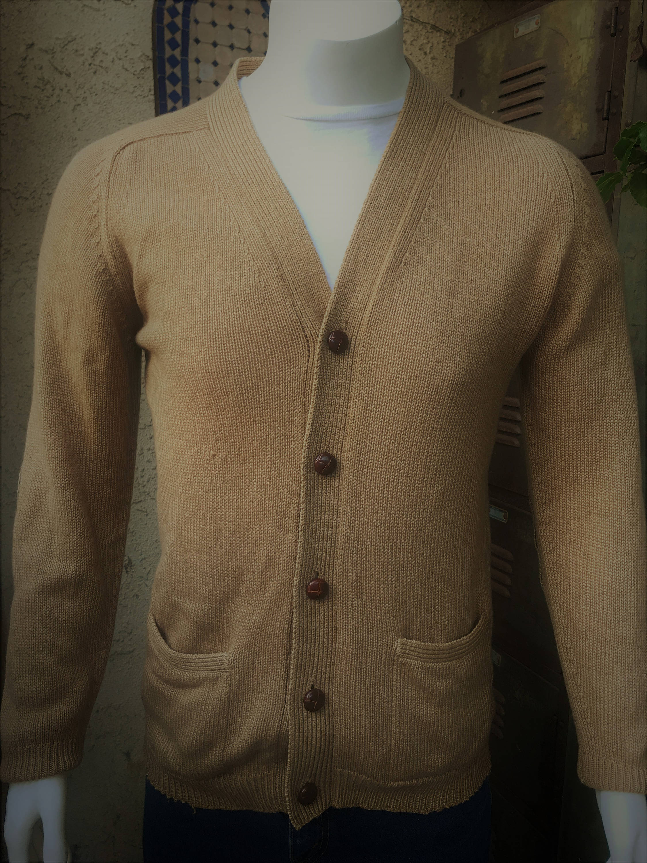 camel hair cardigan