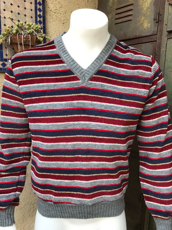 men's horizontal striped sweater