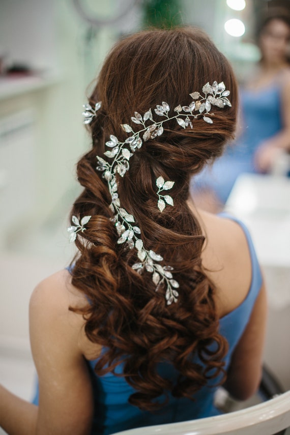 Boho 2019 Bridal Extra Long Pearl Hair Vine Hair Pins Hair Etsy
