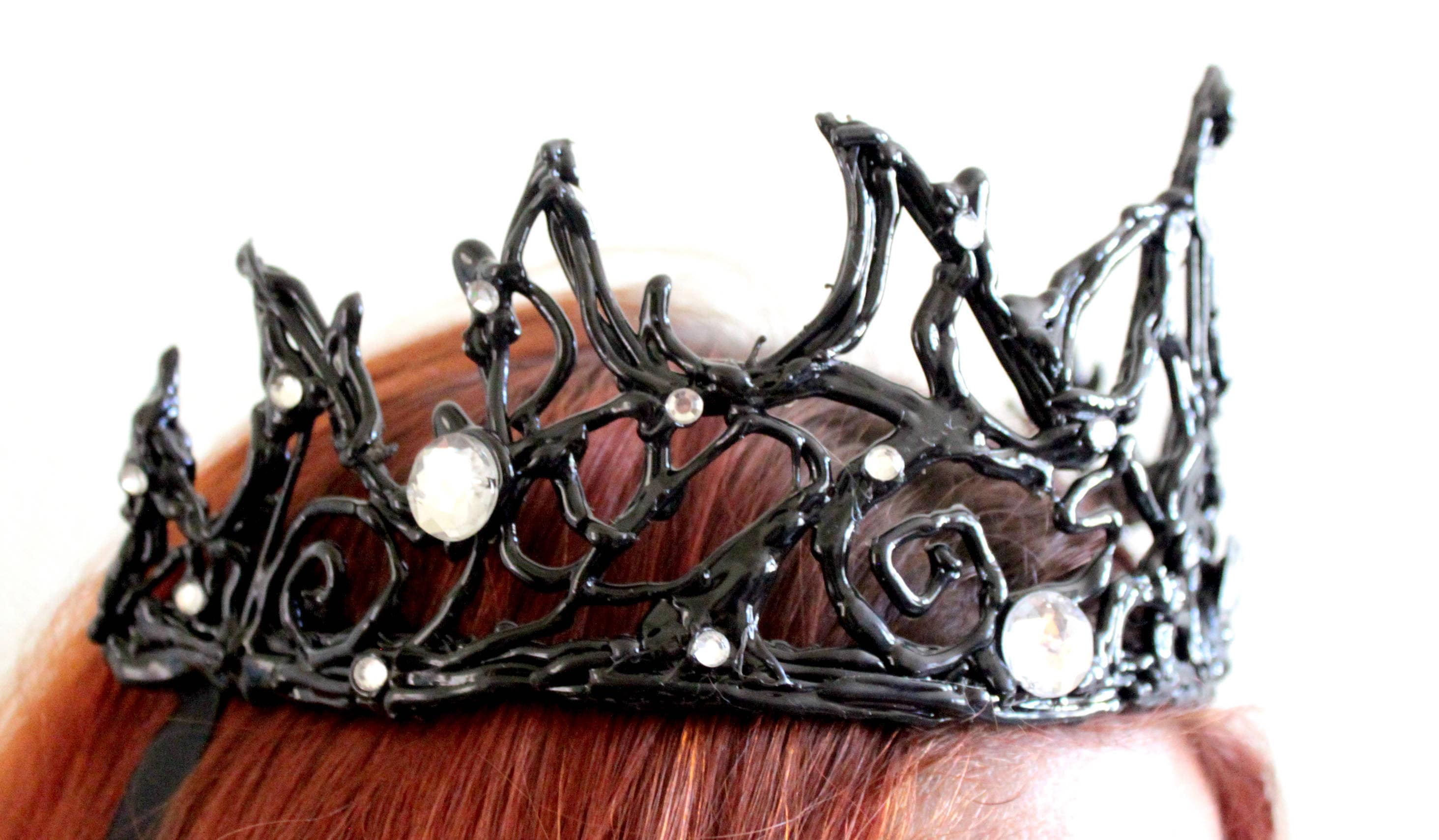 Headpiece Black Swan Cosplay Crown Tiara Gothic Dance Headband - Etsy